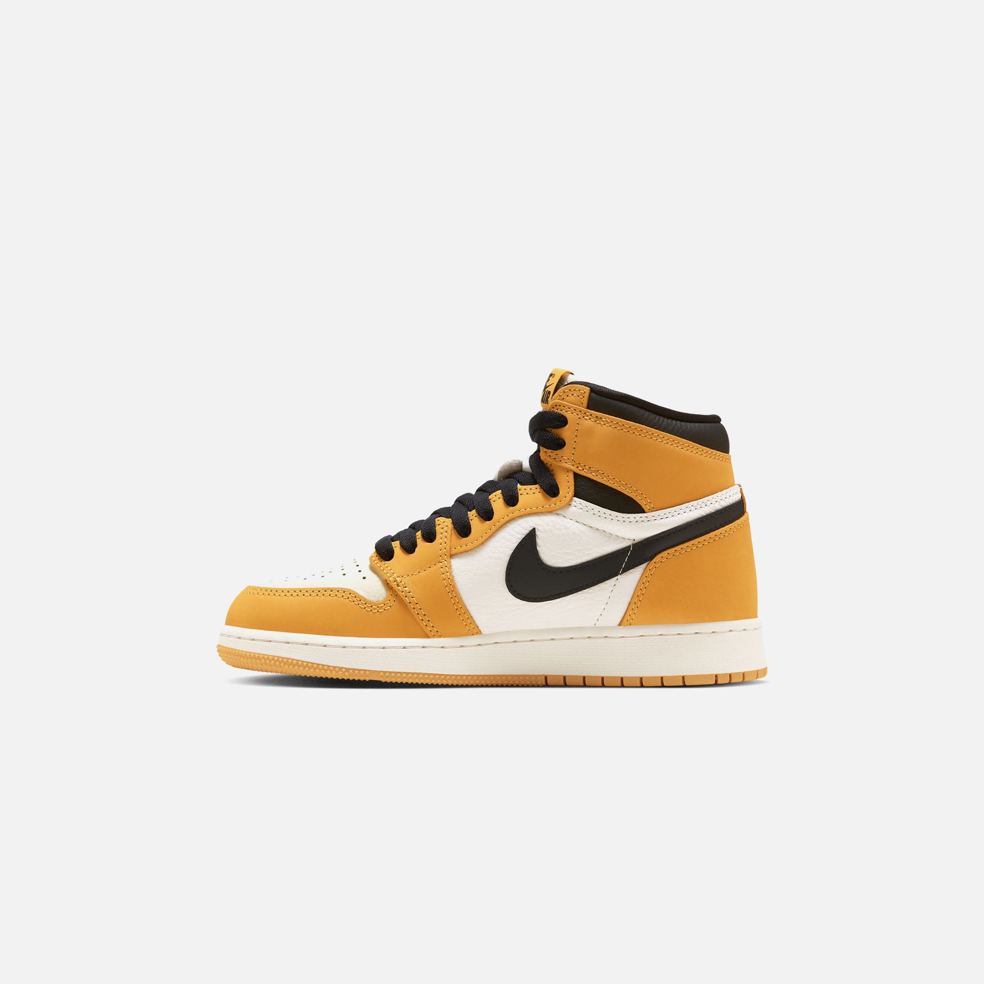 Nike GS Air Jordan Retro High OG RMSTD Yellow Ochre Black