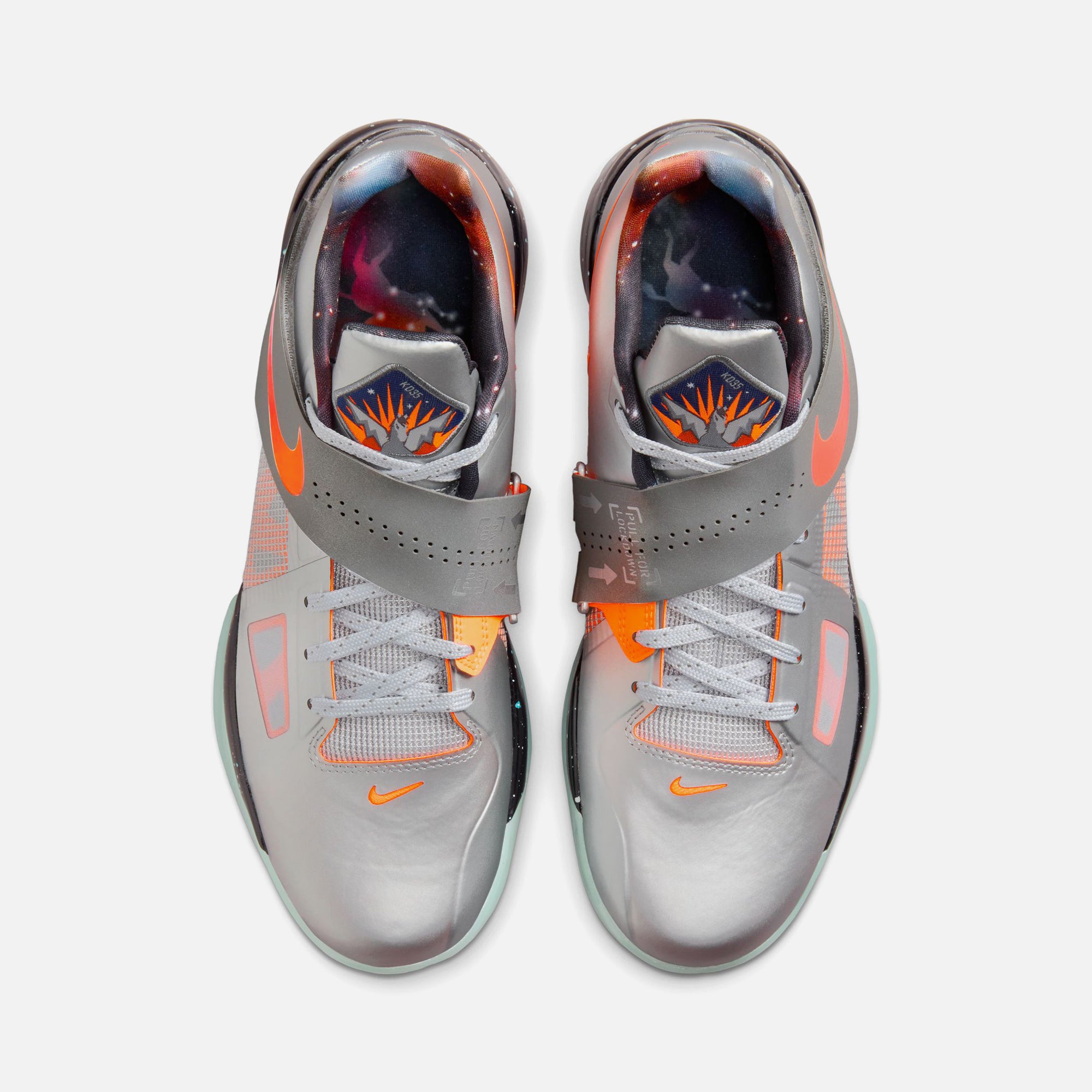 Nike KD IV - Metallic Silver / Total Orange / Dark Grey – Kith