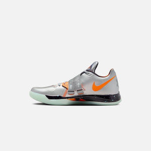 Nike KD IV - Metallic Silver / Total Orange / Dark Grey