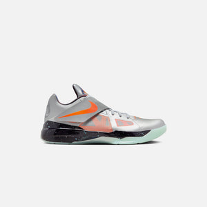 Nike KD IV - Metallic Silver / Total Orange / Dark Grey