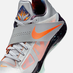 Nike KD IV - Metallic Silver / Total Orange / Dark Grey