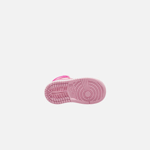 Nike TD Air Jordan 1 Mid - White / Med Soft Pink / Fierce Pink