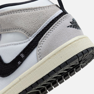 Nike PS Air Jordan 1 Mid Se - Cement Grey / Black / White / Tech Grey