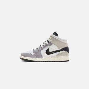 Nike Grade School Air Jordan OVO 1 Mid Se - Cement Grey / Black / White / Tech Grey