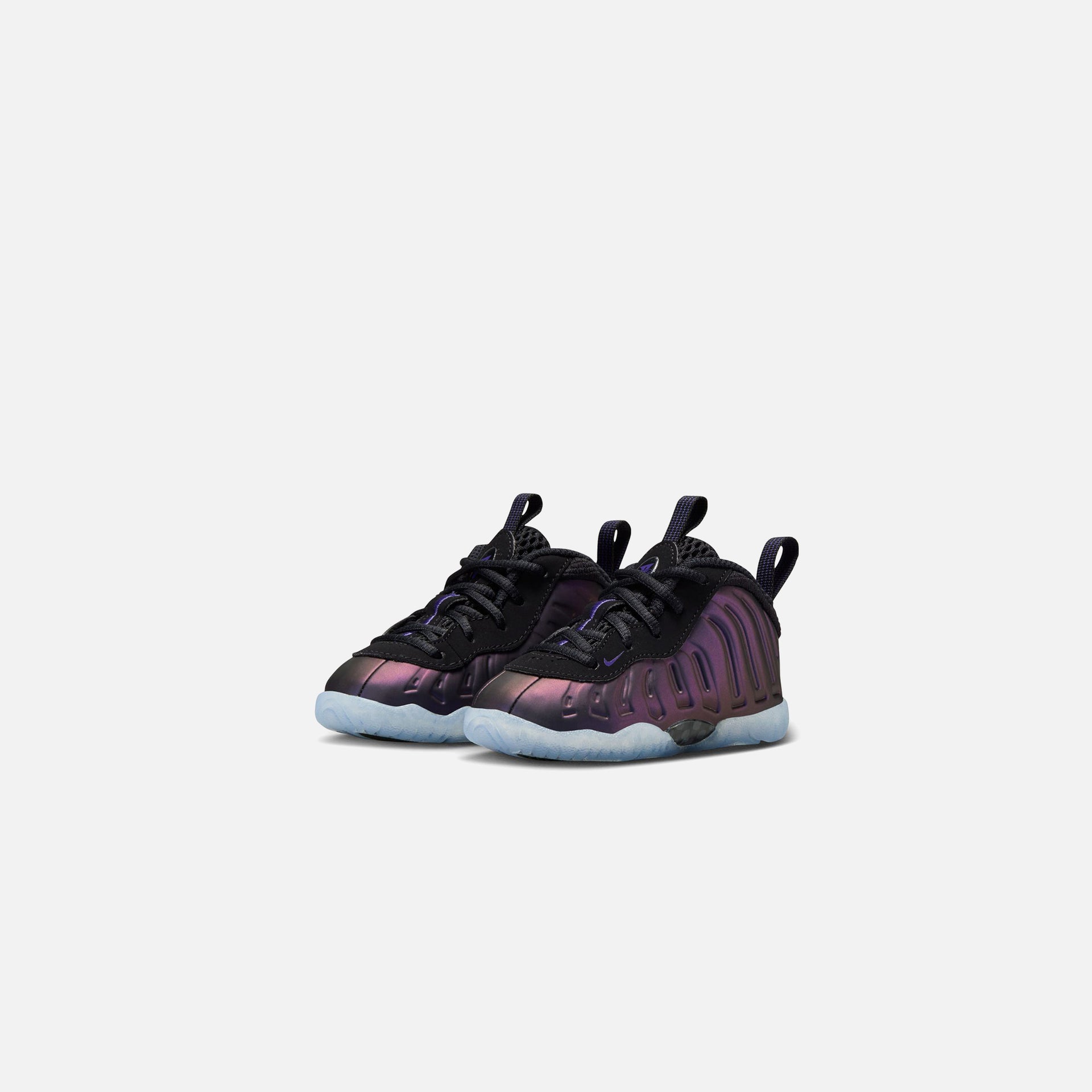 Nike TD Air Foamposite One - Black / Black / Varsity Purple