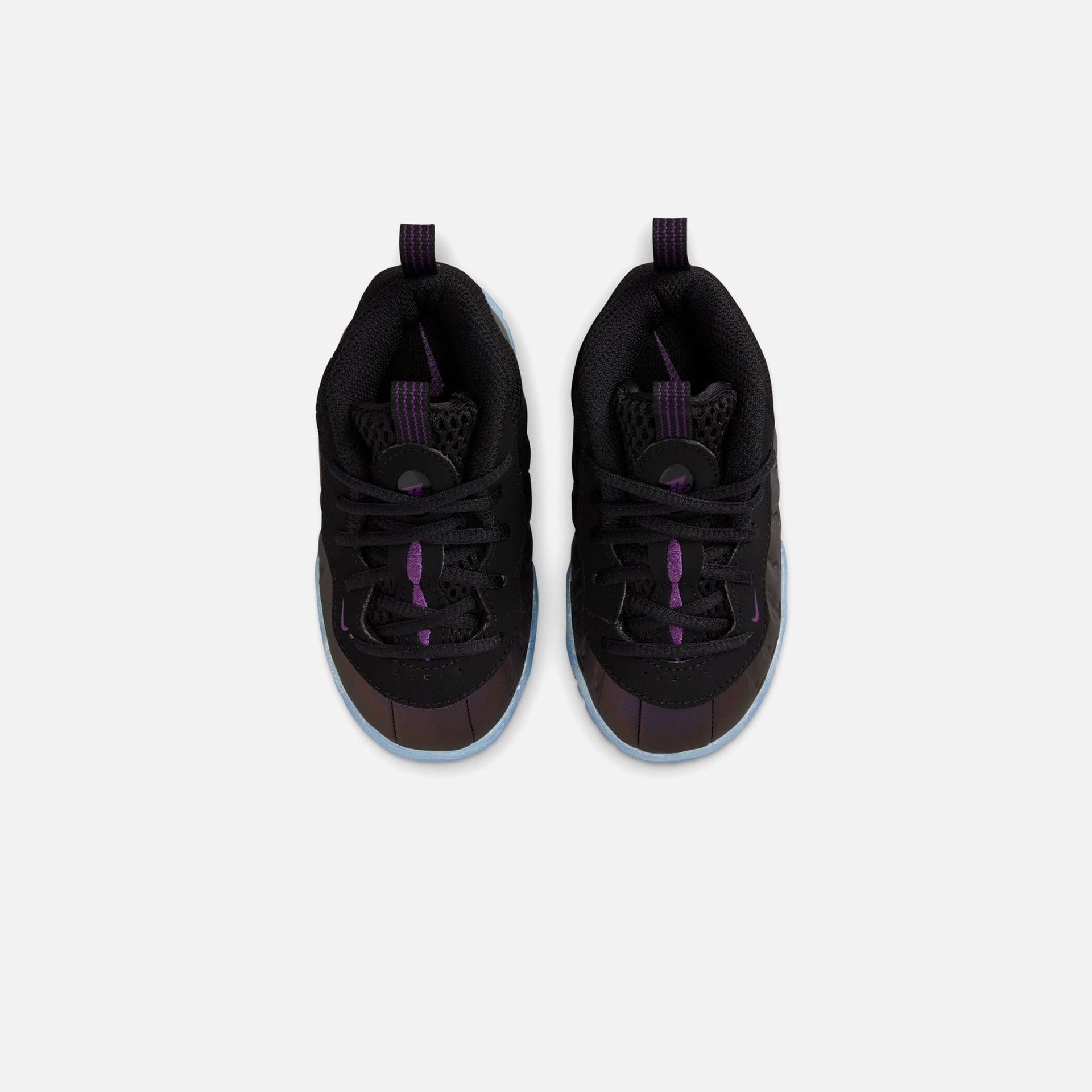 Nike TD Air Foamposite One - Black / Black / Varsity Purple