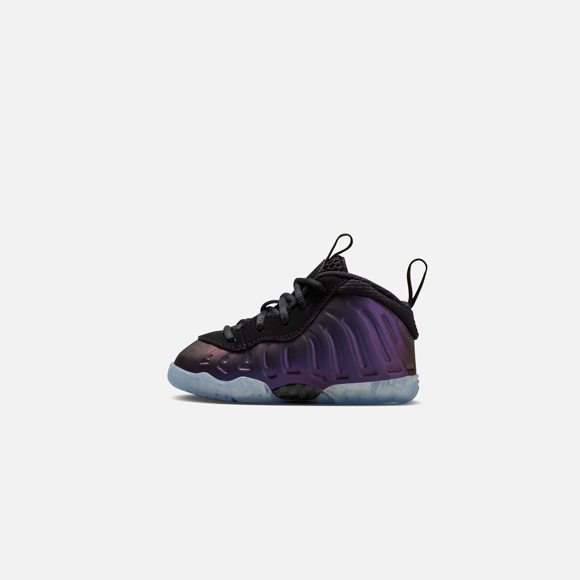 Nike TD Air Foamposite One - Black / Black / Varsity Purple