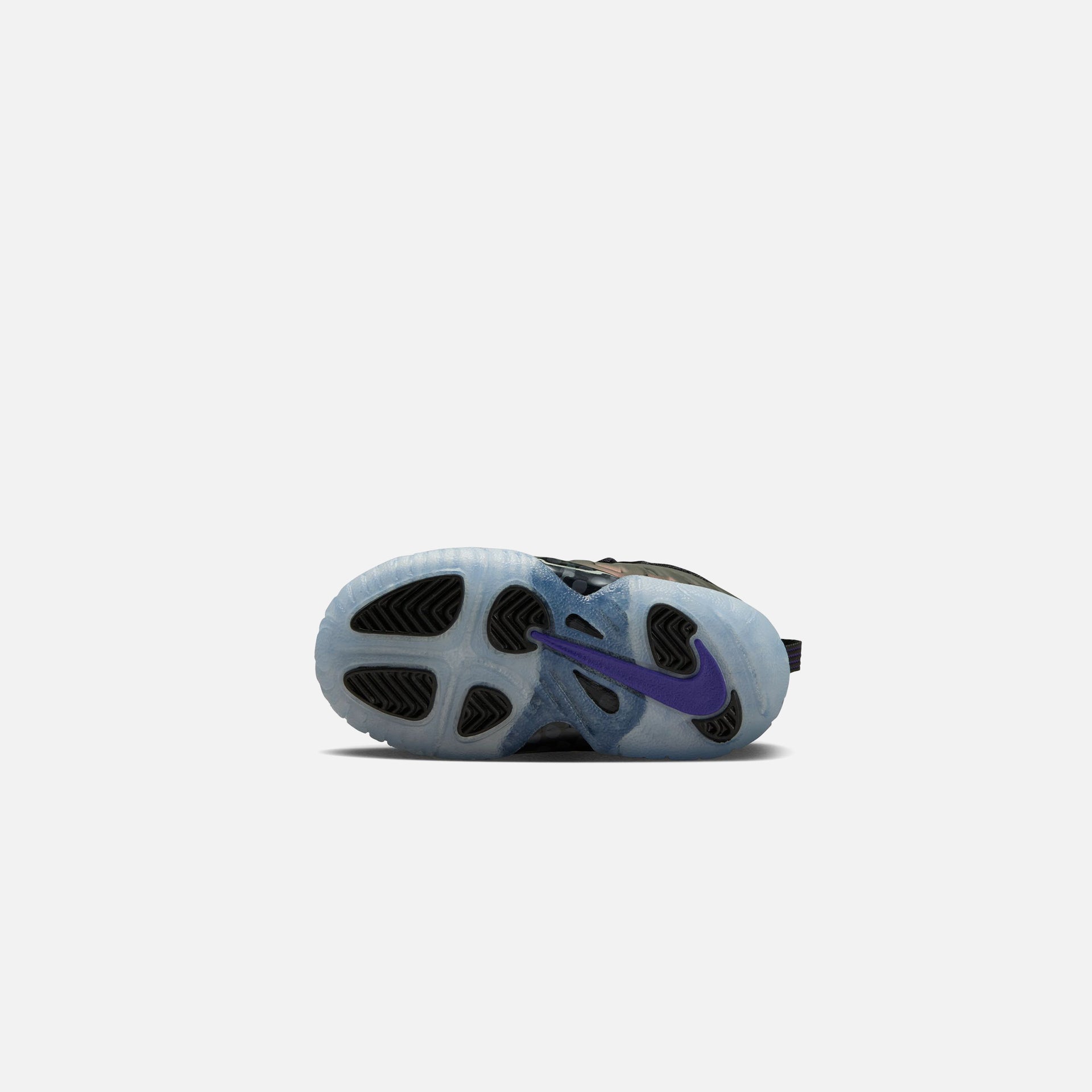 Nike TD Air Foamposite One - Black / Black / Varsity Purple