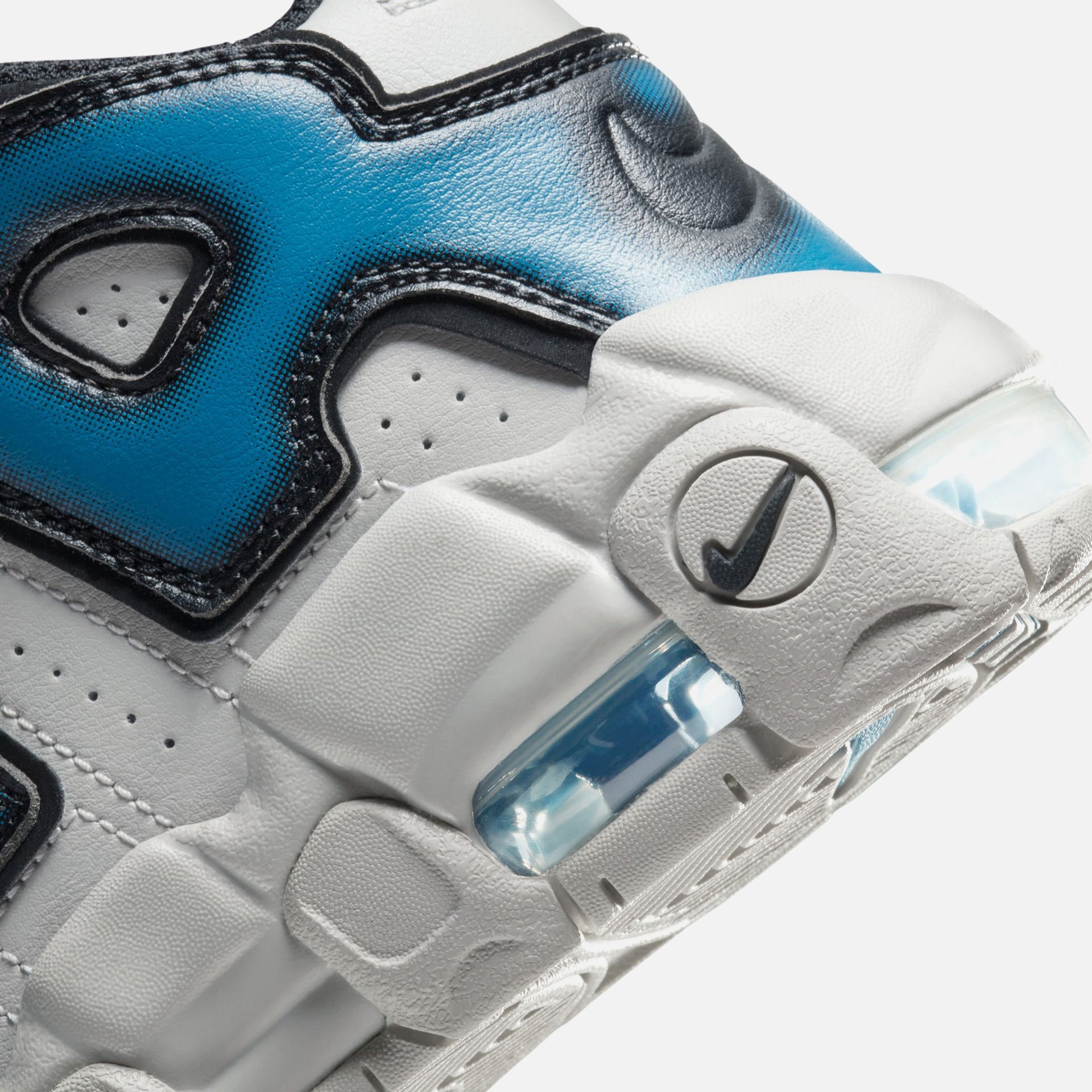 Nike PS Air More Uptempo - Light Iron Ore / Industrial Blue / Iron Grey / Black / White