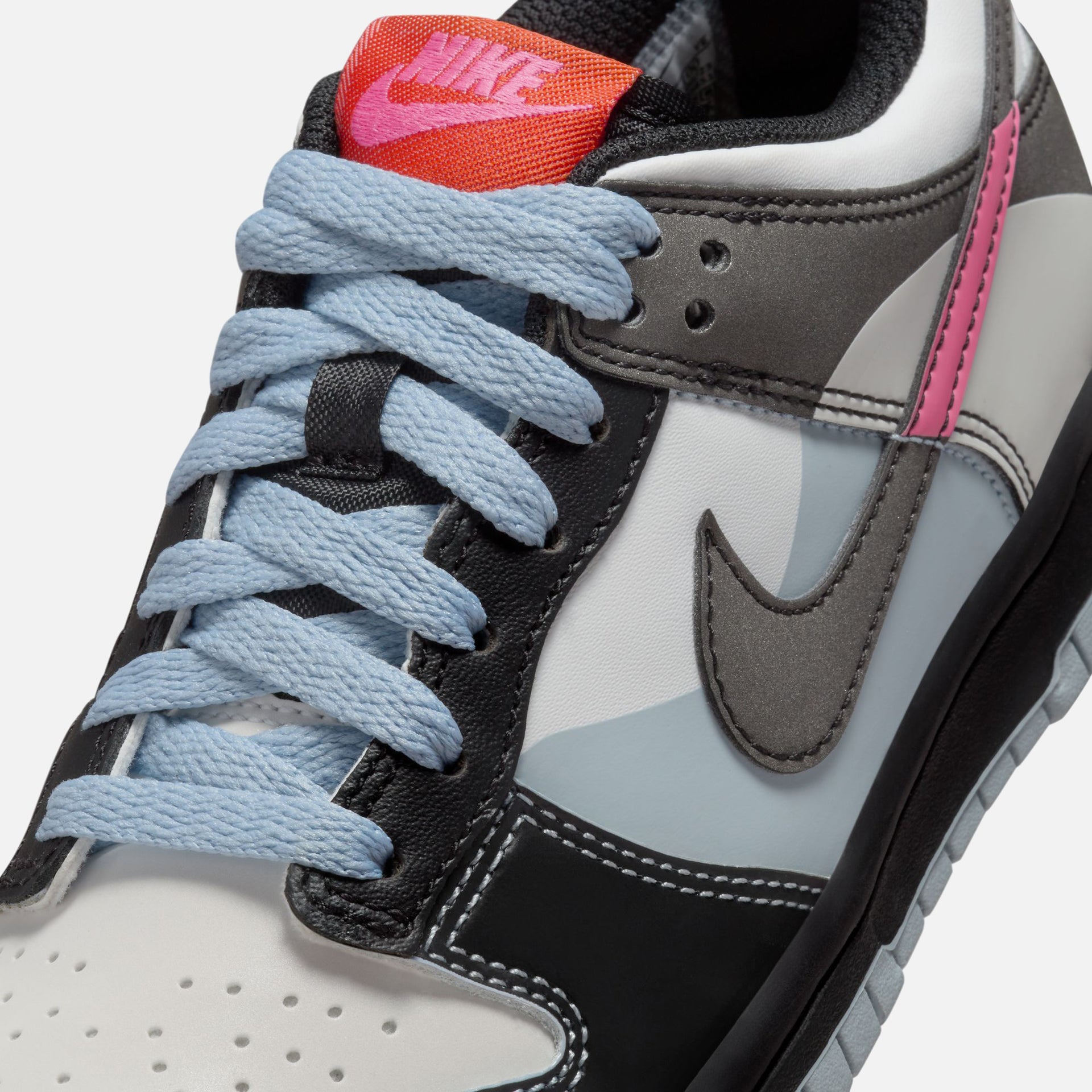 Nike GS Dunk Low Se - Summit White / Light Armory / Blue / Black