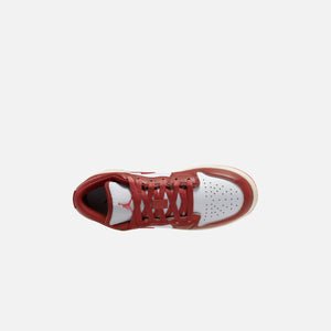Nike GS Air Jordan 1 Low SE - White / Dune Red / Lobster / Sail