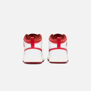 Nike PS Air Jordan 1 Mid SE - White / Lobster / Dune Red / Sail
