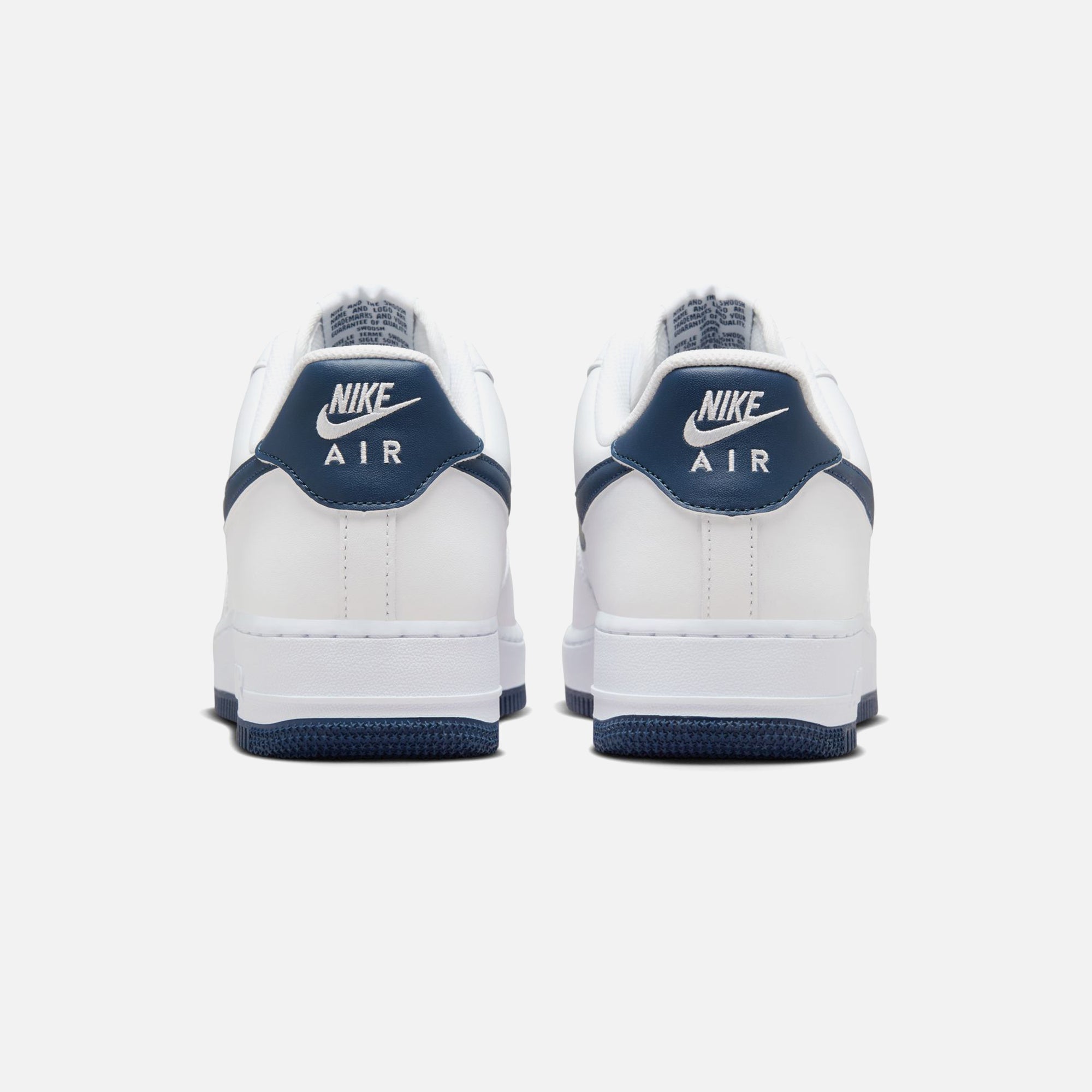 nike air force 1 navy blue swoosh