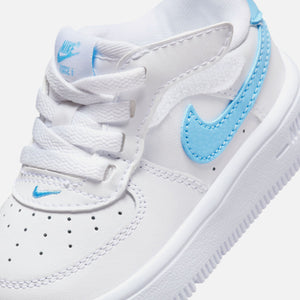 Nike Grey TD Force 1 Low Easyon - White / Aquarius Blue / White
