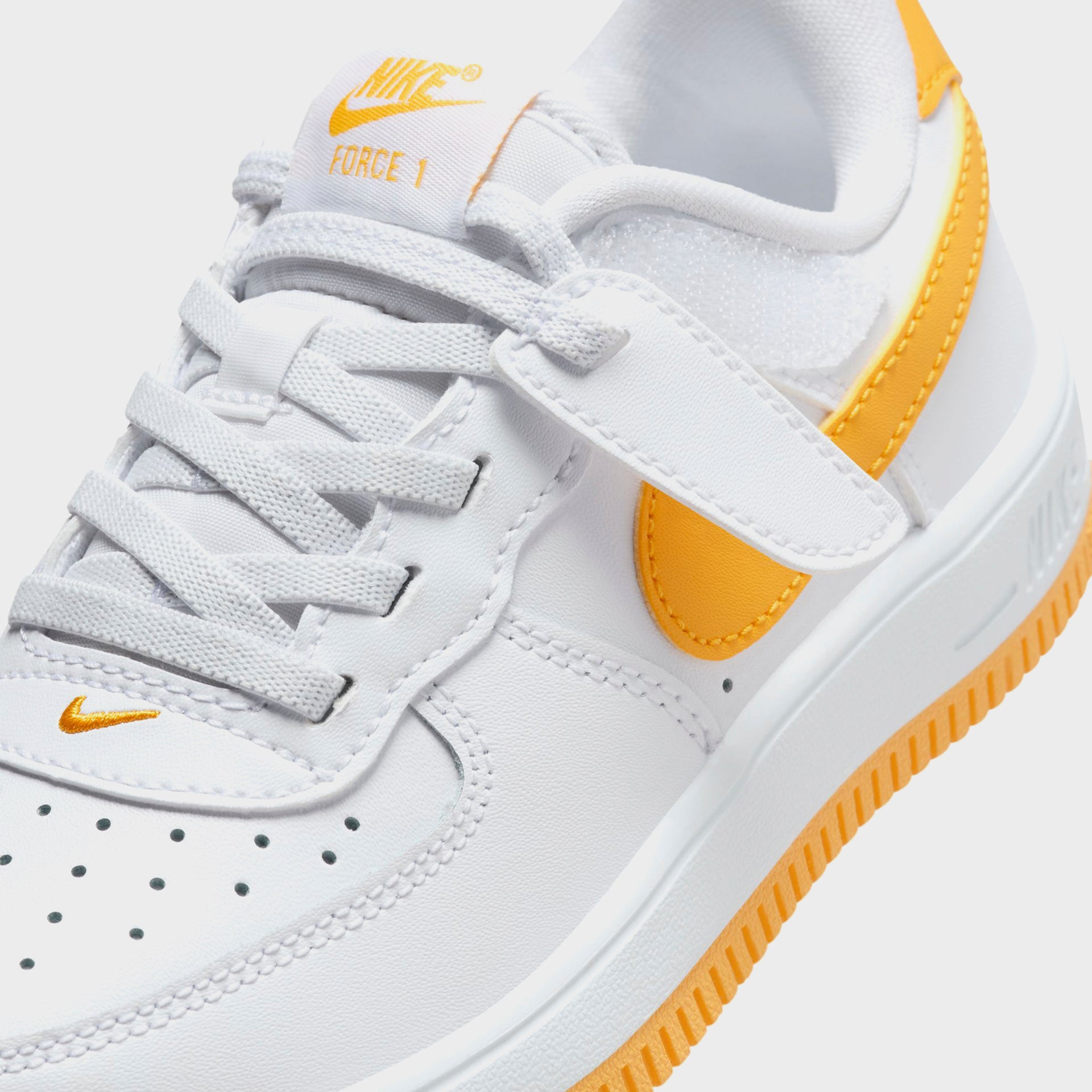 Nike PS Force 1 Low Easyon - White / University Gold / White