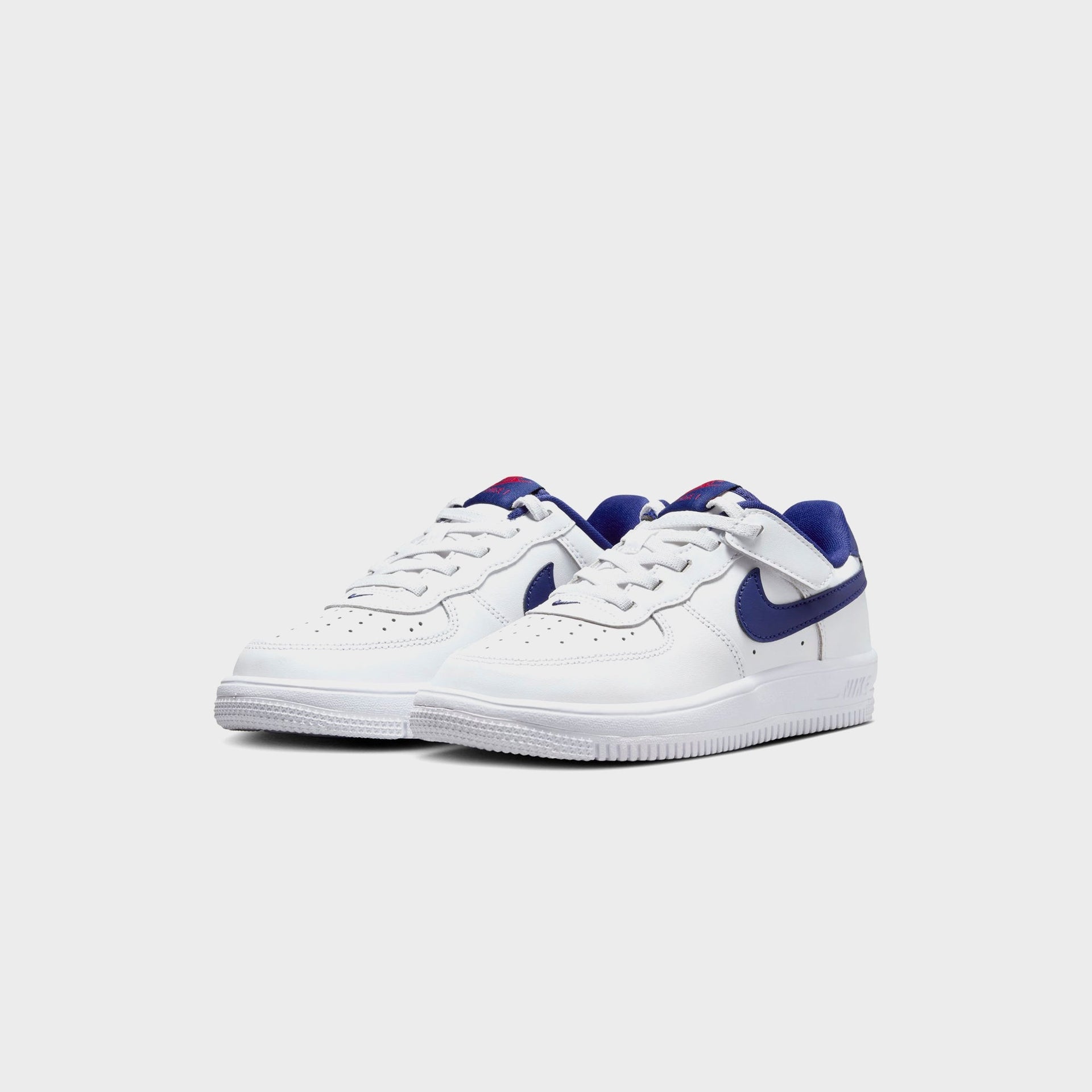 Nike PS Force 1 Low Easyon Bp - White / University Red / Deep Royal Blue