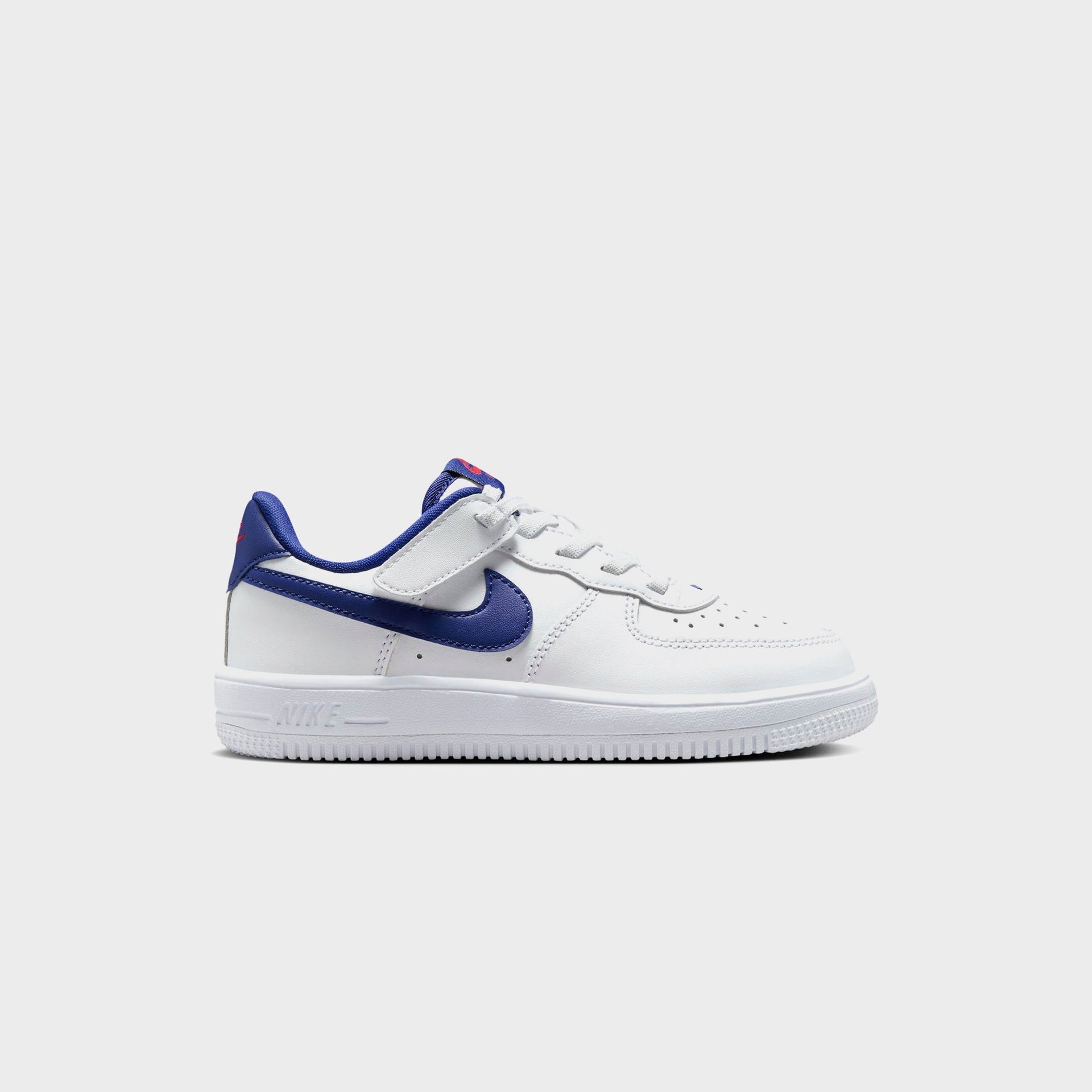 Nike PS Force 1 Low Easyon Bp - White / University Red / Deep Royal Blue