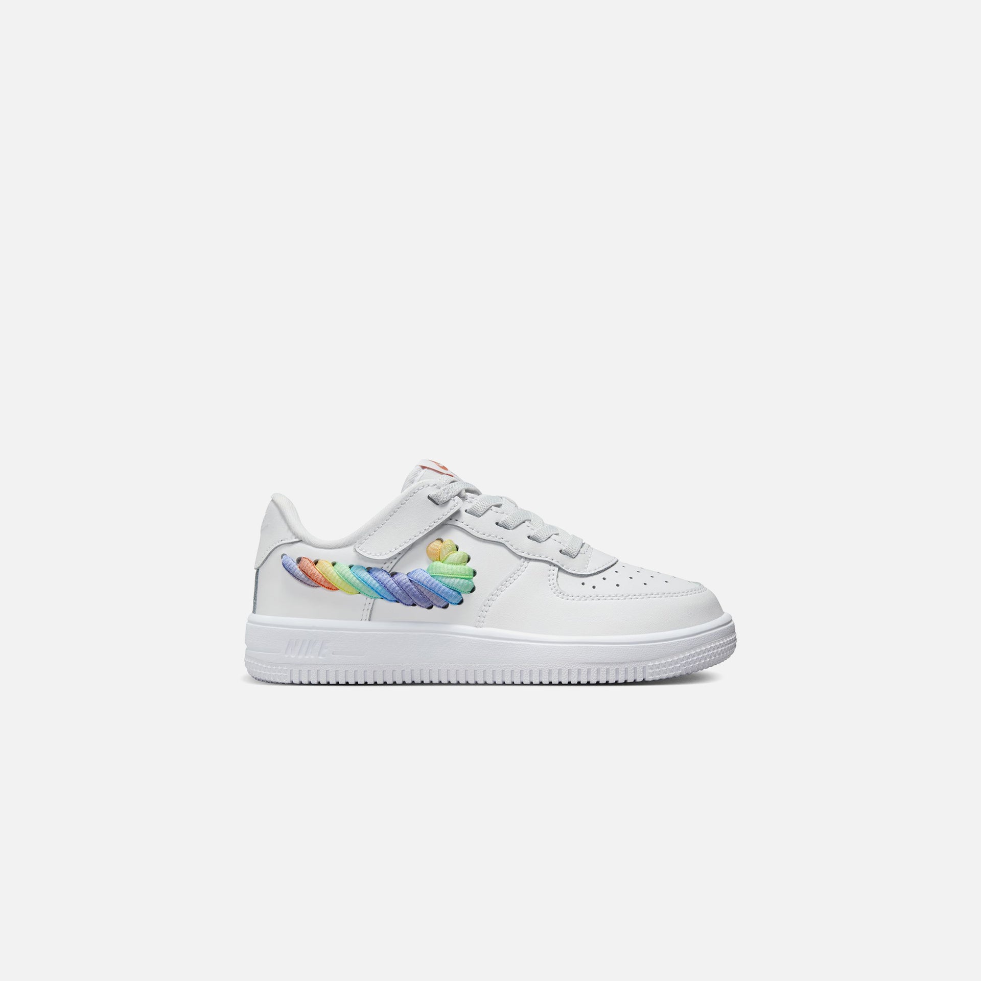 Nike PS Force 1 Low LV8 Easyon - White / Multi-Colour / Terra Blush / Vapour Green