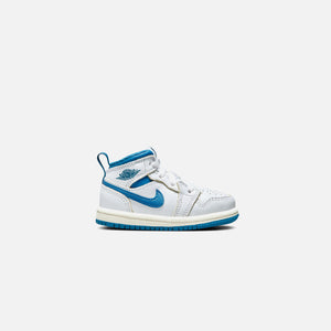 Nike TD Jordan 1 Mid SE - White / Industrial Blue / Sail