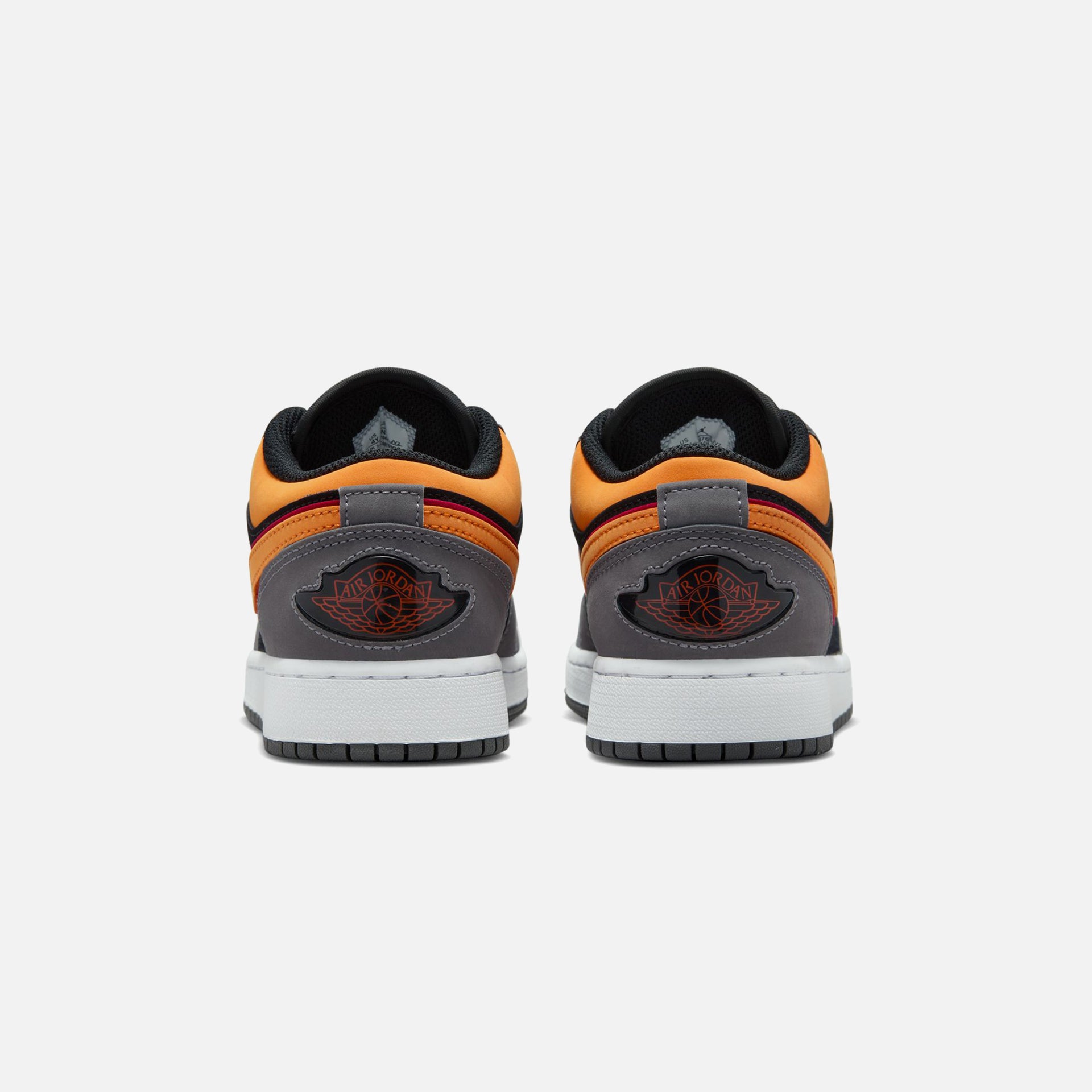 Nike GS Air Jordan 1 Low Se - Black / Vivid Orange / Light Graphite