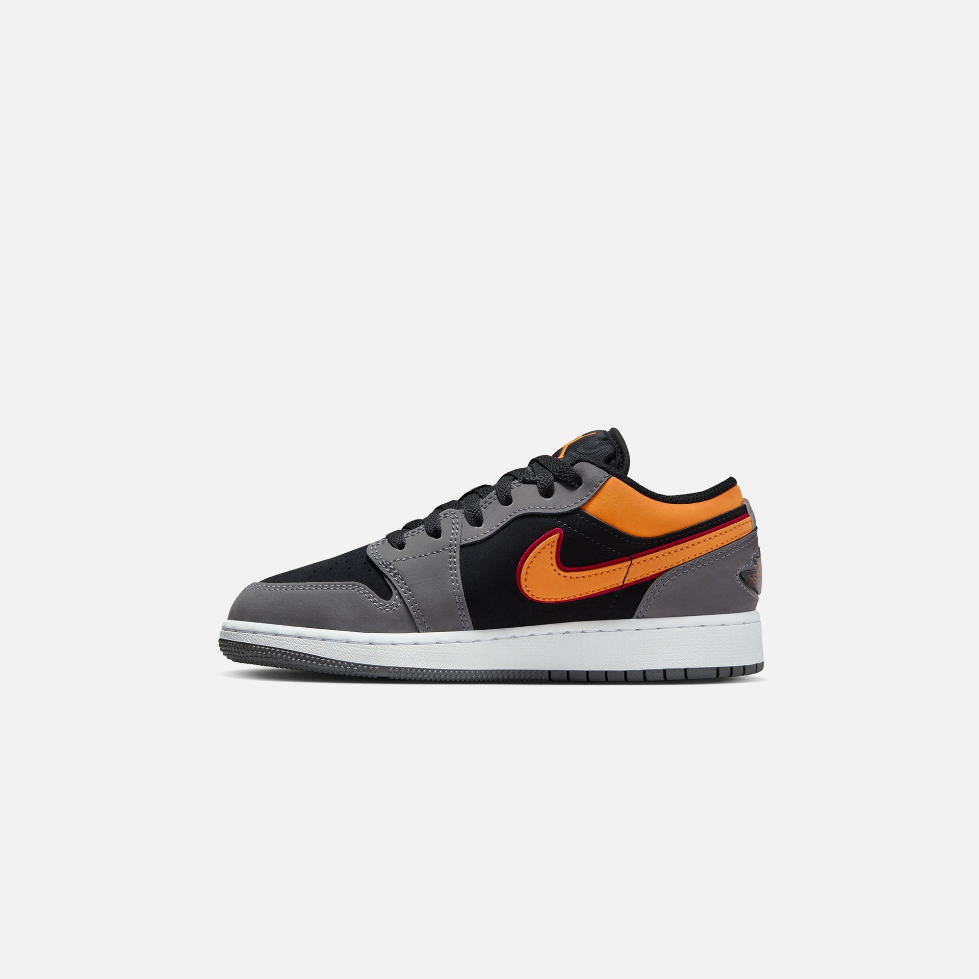 Nike GS Air Jordan 1 Low Se - Black / Vivid Orange / Light Graphite