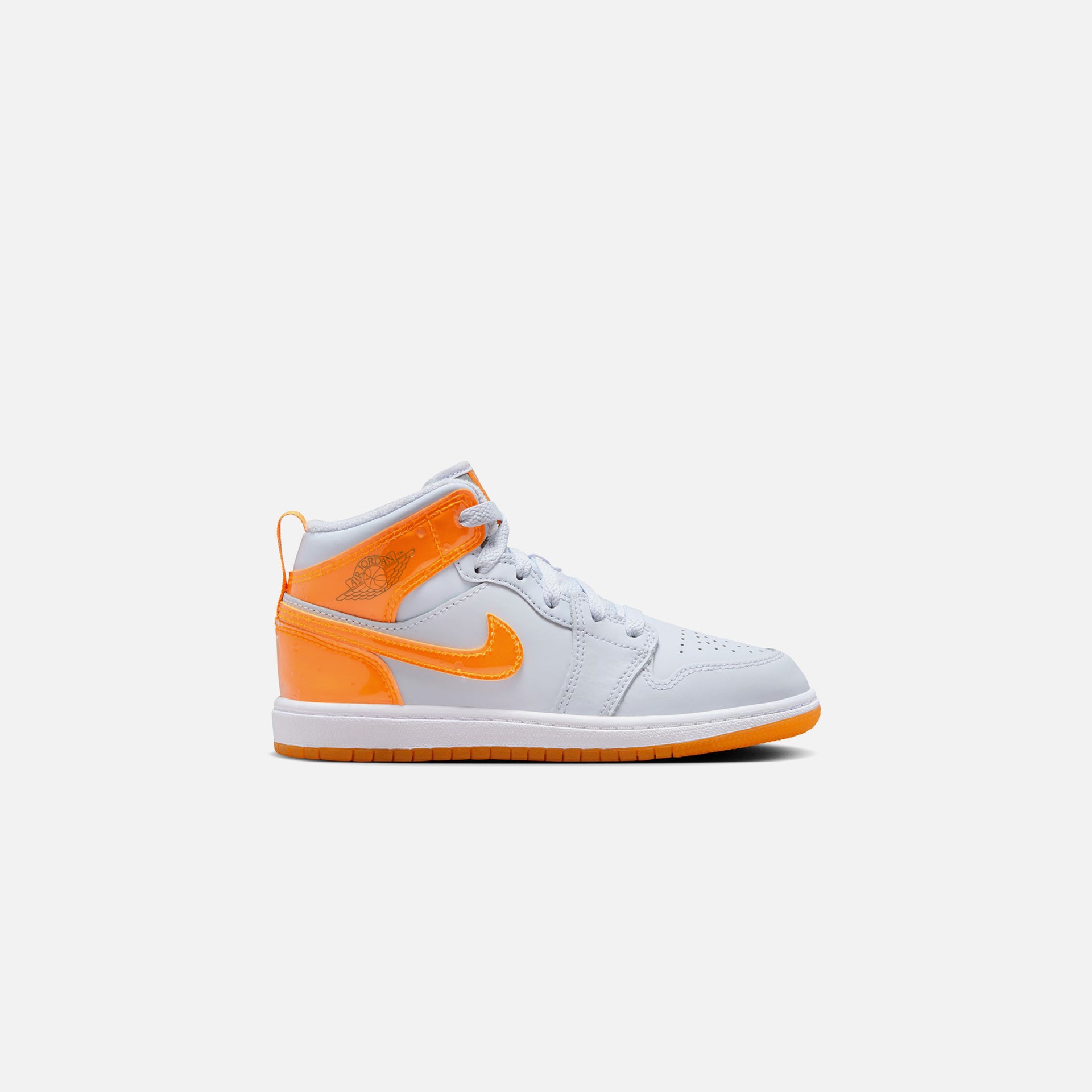 Jordan PS Air Jordan 1 Mid SE - Football Grey / Orange Peel / Pine