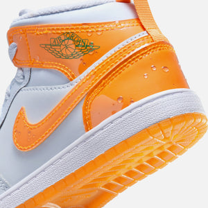 Jordan PS Air Jordan 1 Mid SE - Football Grey / Orange Peel / Pine