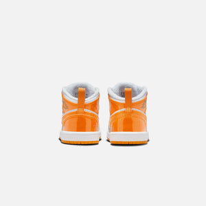 Jordan TD Air Jordan 1 Mid SE - Football Grey / Orange Peel / Pine