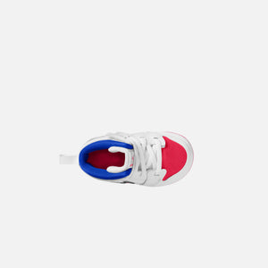 Nike TD Air Jordan 1 Mid RM Easyon - White / Siren Red / Racer Blue