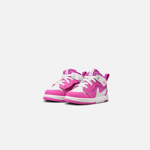 Nike TD Air Jordan 1 Mid RM Easyon - Fire Pink / White