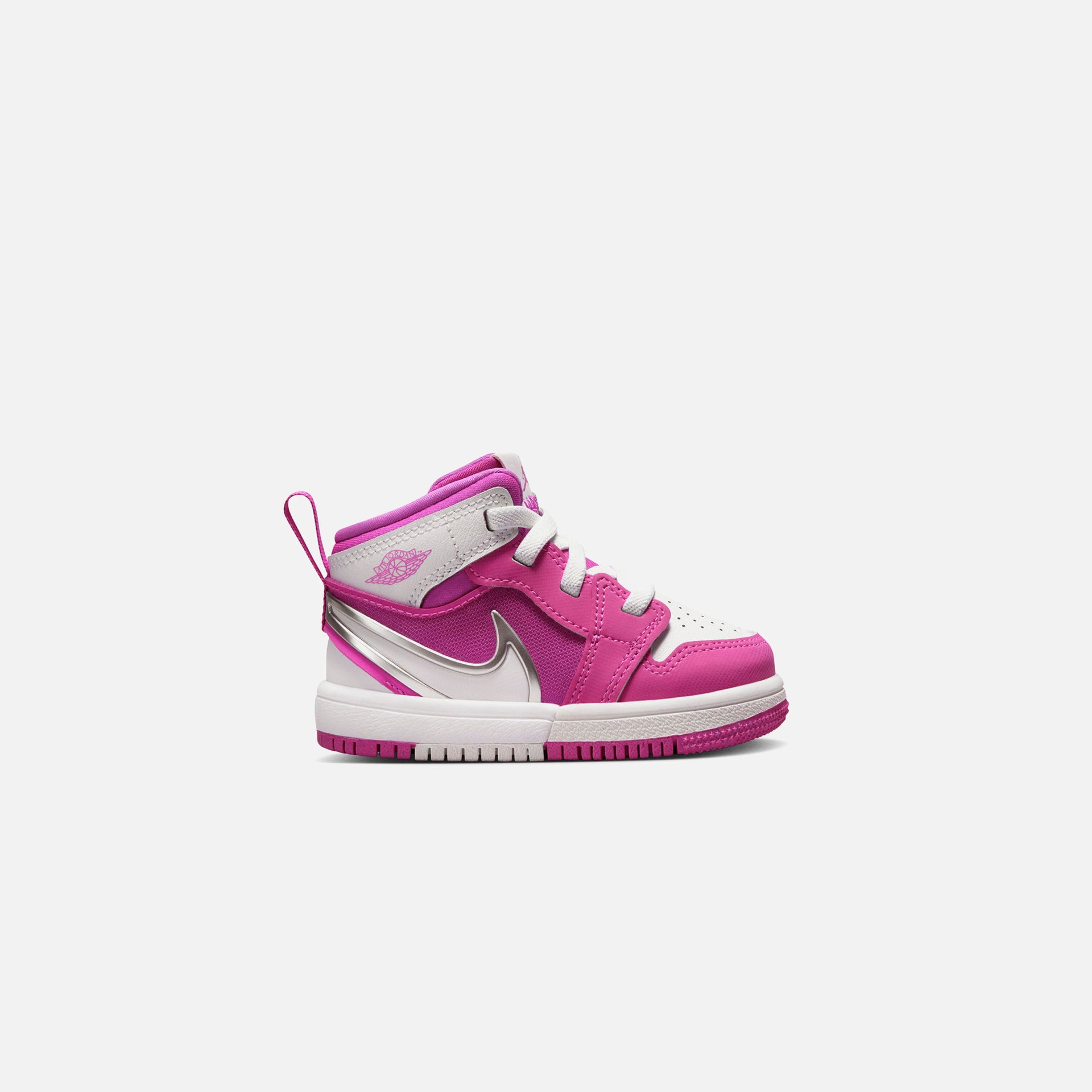 Nike TD Air Jordan 1 Mid RM Easyon - Fire Pink / White