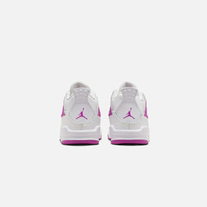Nike TD Air Jordan 4 Retro - White / Hyper Violet