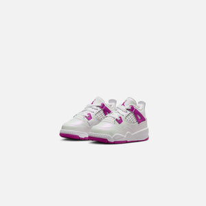 Nike TD Air jordan collection 4 Retro - White / Hyper Violet