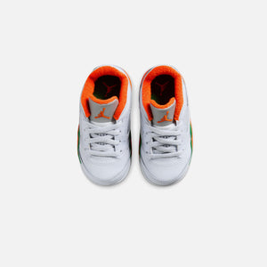 Nike TD Air Jordan 5 Retro Low - Football Grey / Brilliant Orange