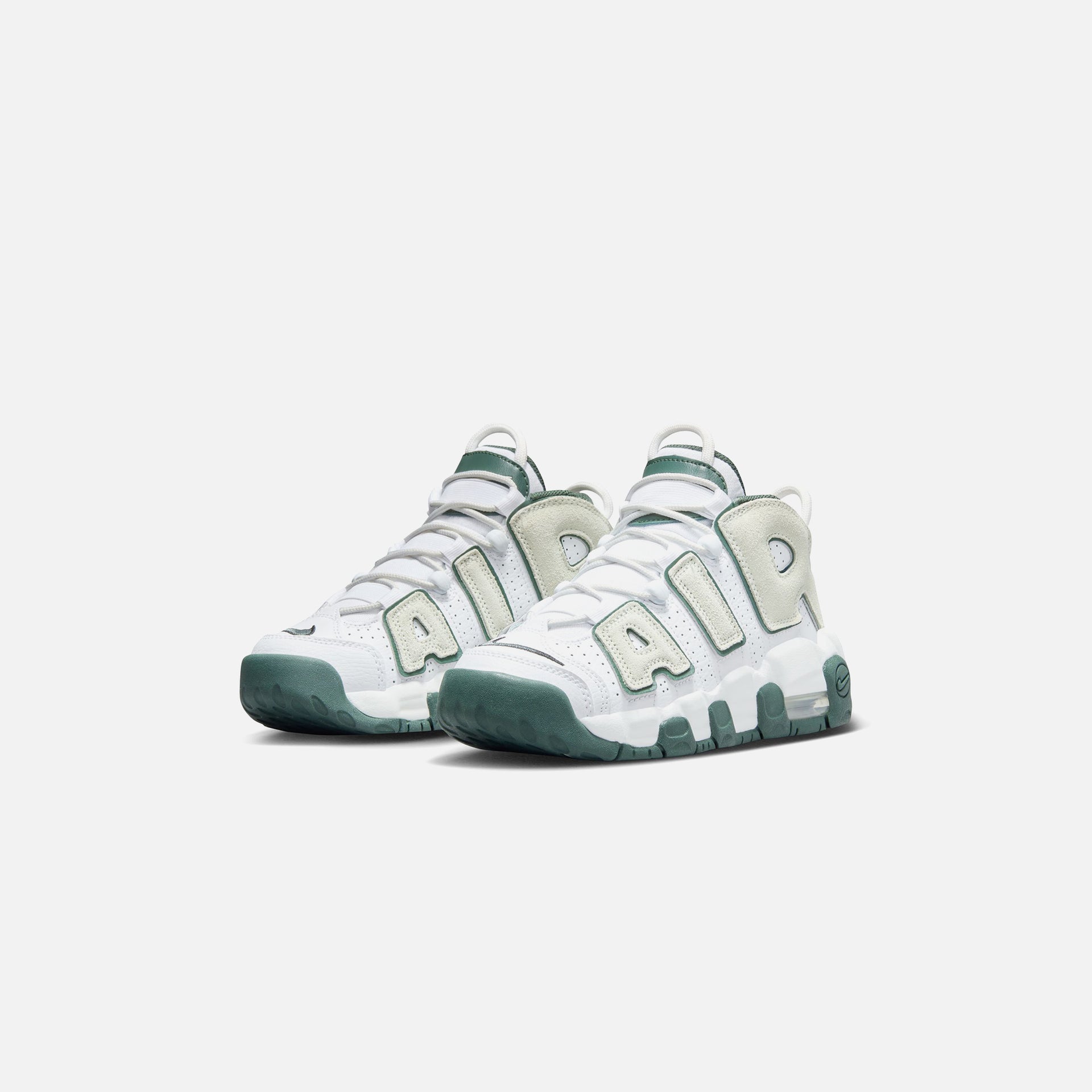 Nike GS Air More Uptempo - White / Sea Glass / Vintage Green