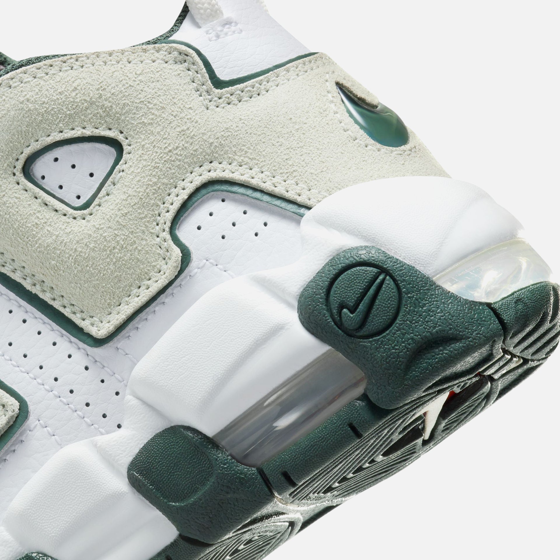 Nike GS Air More Uptempo - White / Sea Glass / Vintage Green