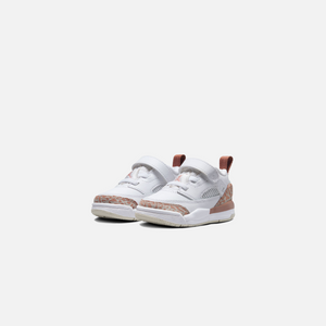 Jordan TD Spizike Low - White / Archaeo Brown / Light Bone / Pink Oxford