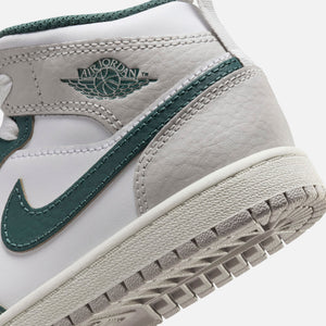 Jordan PS Air Jordan 1 Mid SE - White / Oxidized Green / Sail