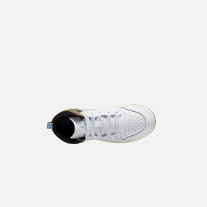 Nike PS Air Jordan 1 Mid SE - White / Blue Grey / Black Sail