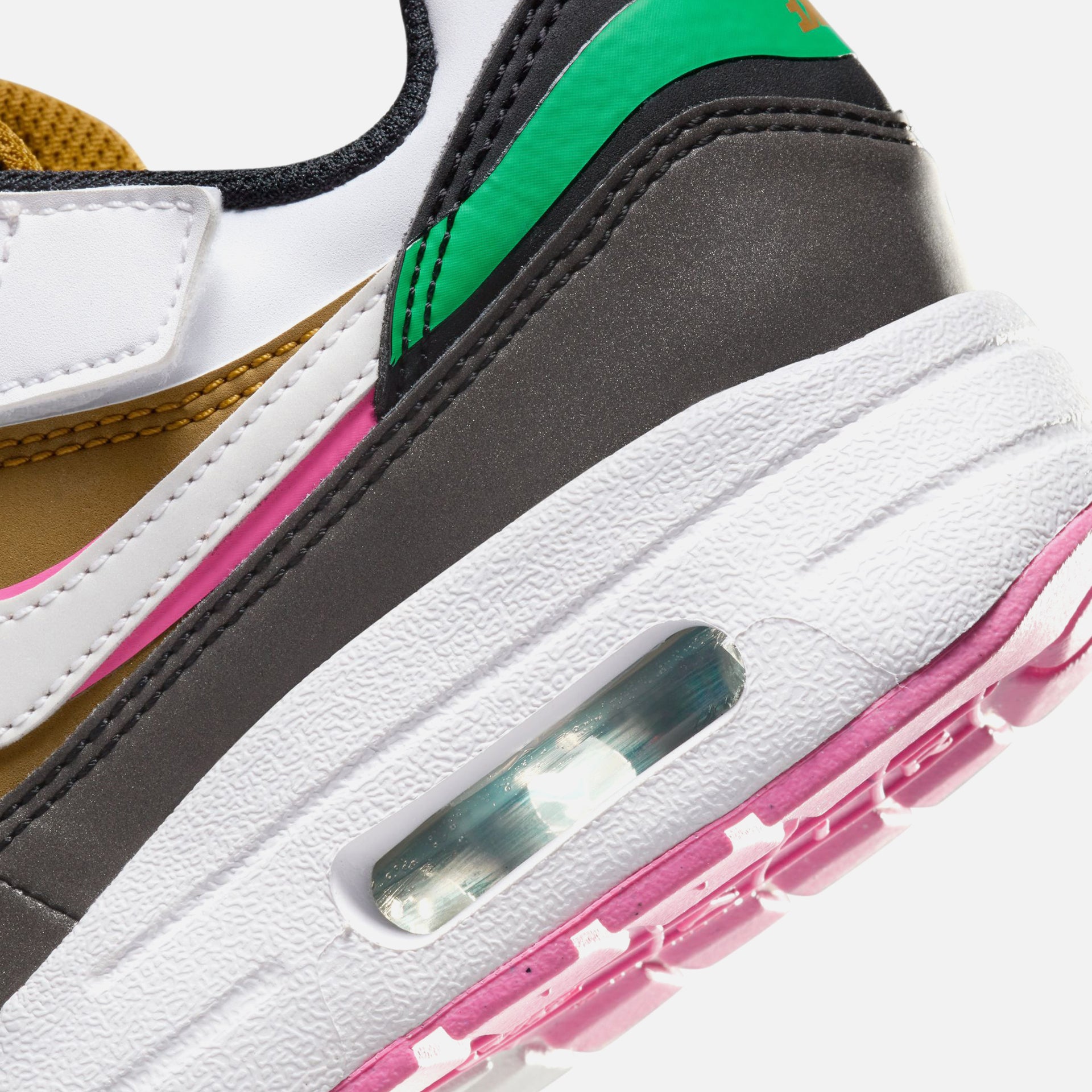 Nike Pre-School Air Max 1 SE Easy On - Black / Playful Pink / Stadium Green / White