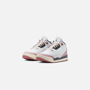 Nike PS Air Quilted Jordan 3 Retro - White / Red Stardust / Sail / Anthracite