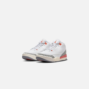 Nike PS Air Aj1 Jordan 3 Retro - White / Sail / Cement Grey / Cosmic Clay