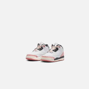 Nike TD Air Quilted Jordan 3 Retro - White / Red Stardust / Sail / Anthracite