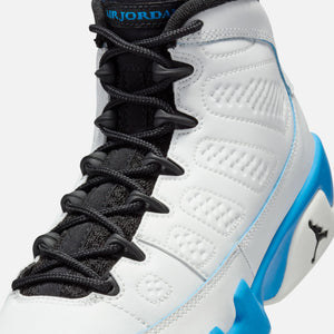 Nike GS Air Jordan 9 Retro - Summit White / Black / Dark Powder Blue