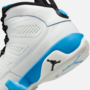 Nike GS Air Jordan 9 Retro - Summit White / Black / Dark Powder Blue