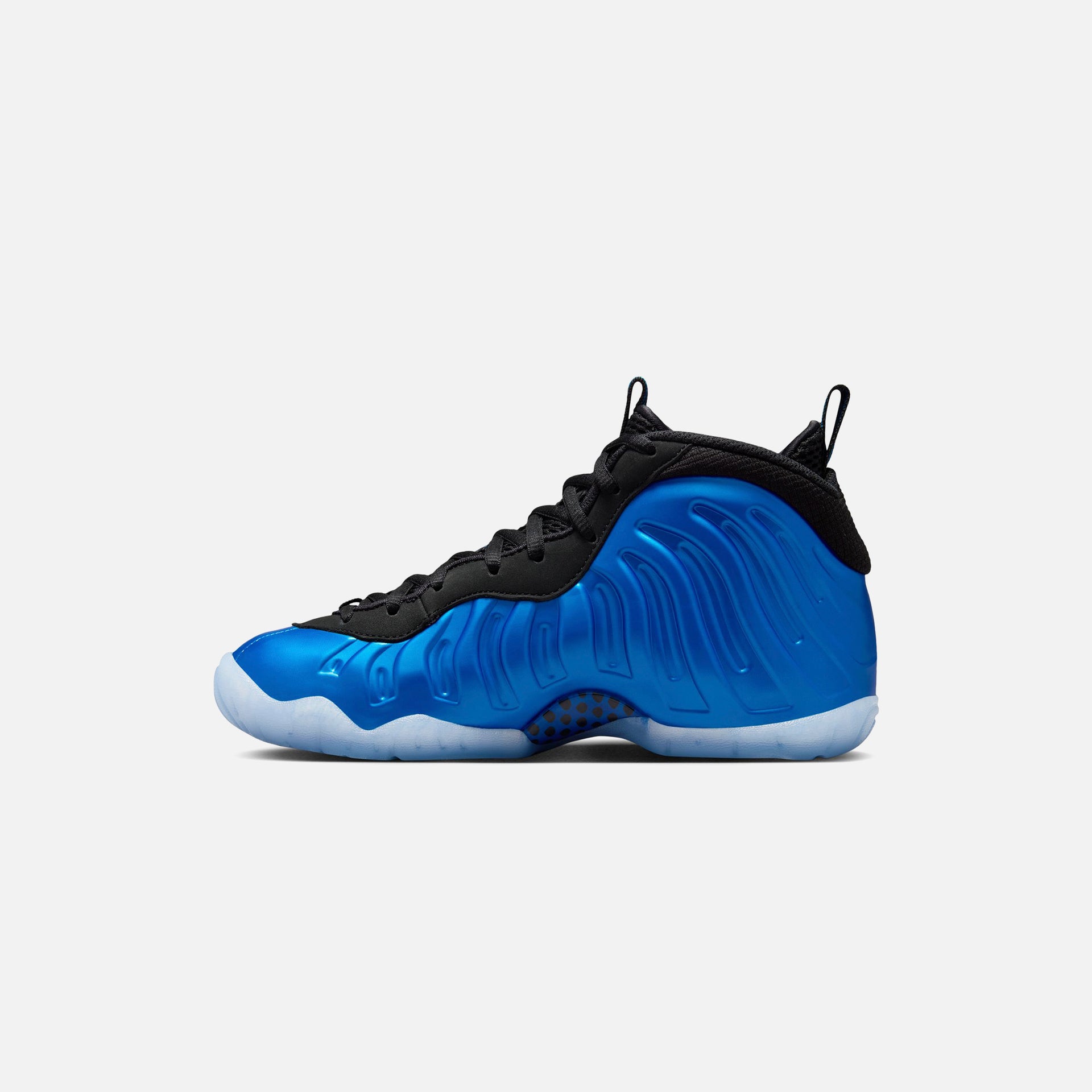 Nike GS Air Foamposite One - Blue / White / Black / Clear