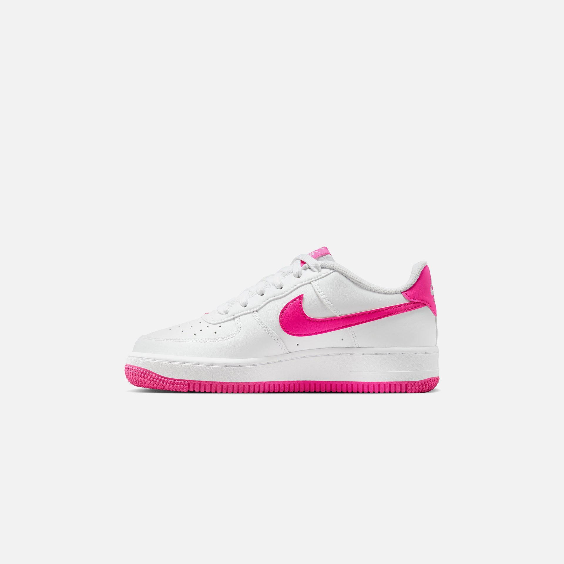 Nike GS Air Force 1 LV8 - White / Laser Fuchsia