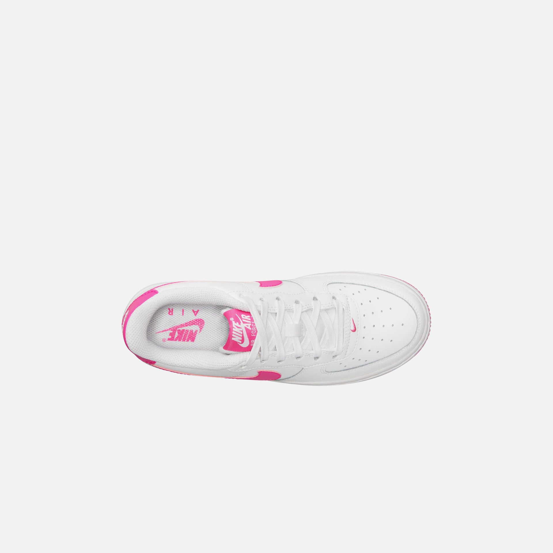 Nike GS Air Force 1 LV8 - White / Laser Fuchsia