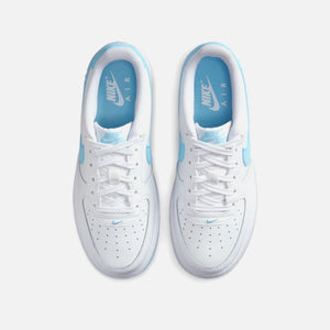 Nike GS Air Force 1 LV8 2 - White / Aquarius Blue / White