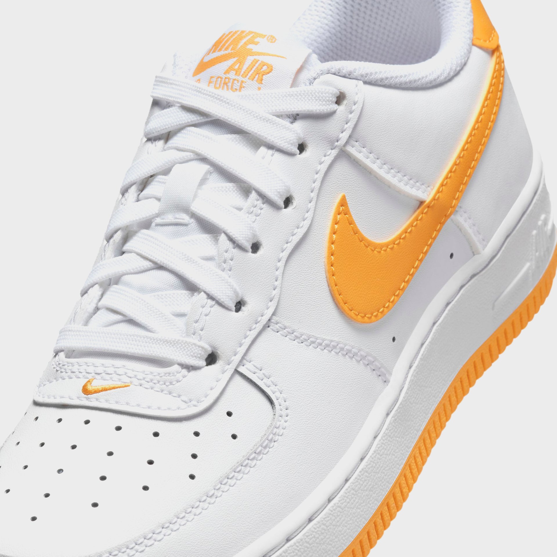 Nike GS Air Force 1 - White / University Gold / White